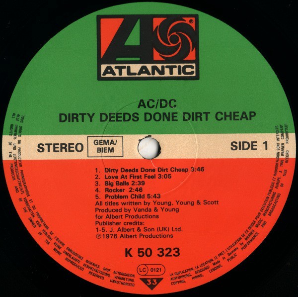 AC/DC - Dirty Done Dirt Cheap - Pussycat Records