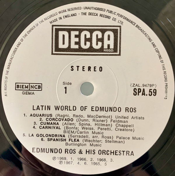 Edmundo Ros & His Orchestra - The Latin World Of Edmundo Ros Vol. 2 - Vinyl  Pussycat Records