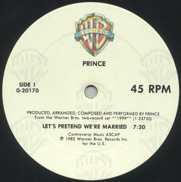 Prince Let S Pretend We Re Married Vinyl Pussycat Records